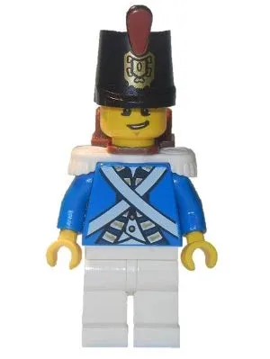 LEGO® Minifigure Pirates pi154 Bluecoat Soldier 3 Lopsided Grin