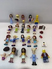 Lego Mini Dolls Lot of 20 and Several accessories Used