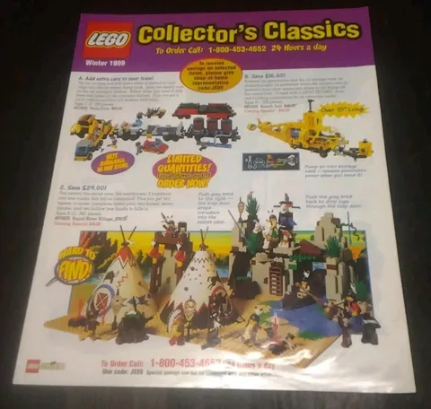 ⭐Lego Collector's Classics Winter 1999 Pamphlet Magazine Catalog⭐