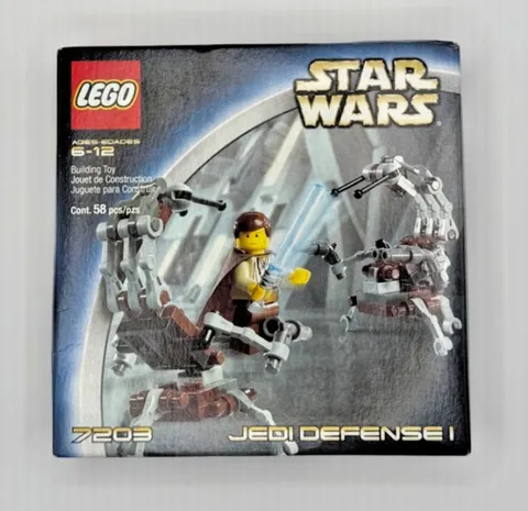 NEW SEALED LEGO Star Wars: Jedi Defense I (7203) - Vintage 2002 RARE