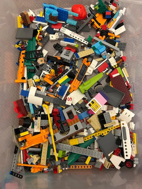 LEGO Mixed Parts Lot Genuine LEGO – Technic, City, Friends, Space Shuttle, Aircr