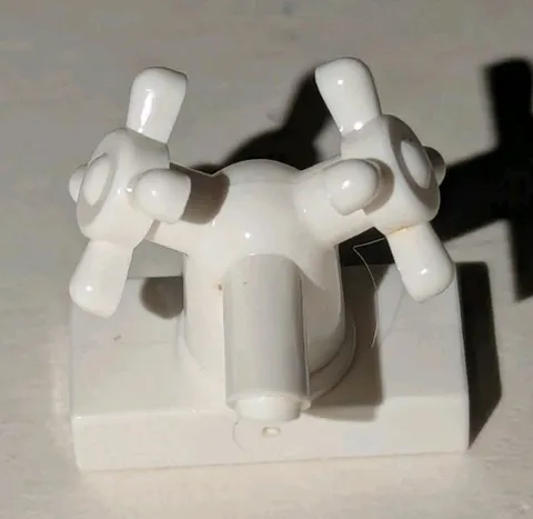 Lego Belville WHITE FAUCET Tap City Minifig Kitchen Bathroom Sink Bath Tub Part