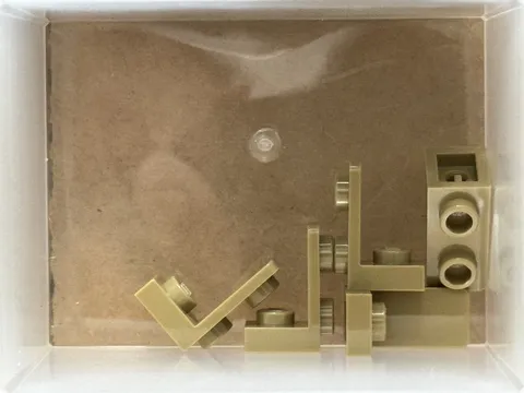 LEGO Parts - Dark Tan Bracket 1 x 1 - 1 x 2 Inverted - No 73825 - QTY 5