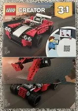 LEGO CREATOR Set 31100 3in1 Race Cars & Airplane Manuals Instructions Only.