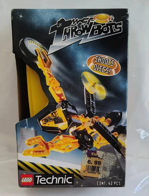 Lego Technic THROWBOTS JET #8504 1999 w/2 Discs Case Poster STILL FACTORY SEALED