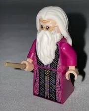 Lego Harry Potter ALBUS DUMBLEDORE MINIFIGURE Magenta Robe HP303 VGC!