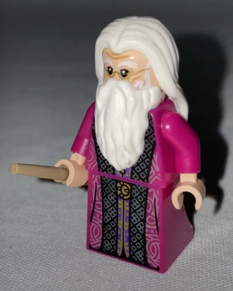 Lego Harry Potter ALBUS DUMBLEDORE MINIFIGURE Magenta Robe HP303 VGC!