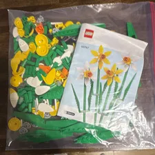 LEGO Botanical Collection Daffodils set 40747 with Manual-Double Set!!