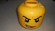 Vintage Retired Lego Angry Face Storage Sorter Bucket Preowned