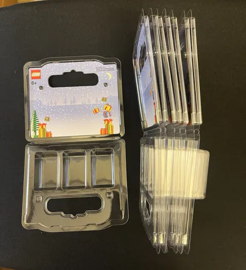 8 Lego Store BAM Build A Minifigure Packaging Plastic Clamshell Type *EMPTY*