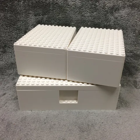 Lego Ikea BYGGLEK Storage Boxes Small and Very Small with Lids 703.721.86 Used