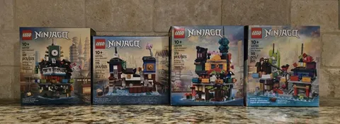 Lego Micro Ninjago City: 40703, 40704, 40705 & 40706 - Retired - Complete Set