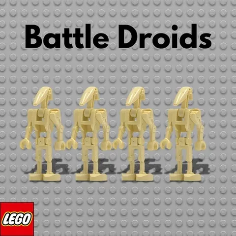 LEGO NEW Authentic Star Wars Battle Droid (4x)