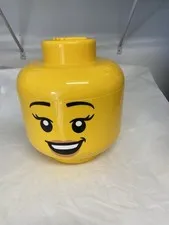 Large Lego girl head storage case
