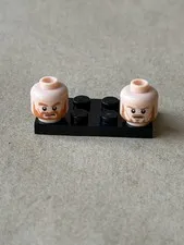 Lego Lord of the Rings Minifigure Head Lot - Eomer & Rohan Soldier