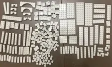 Lego 145 piece Vintage "Old" Light Gray Bricks 2X2, 1X1, 1X2, 1X3, 1X4 ++