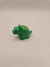 Lego Duplo Green Triceratops Dinosaur Prehistoric Animal Baby W/  Spots