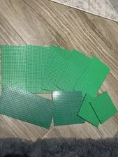 Huge LEGO Classic 32x16 Baseplate- And Others Green, Vintage Loose Lot