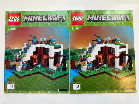 LEGO 21134 The Waterfall Base Instruction Manual Book Only Minecraft Replacement