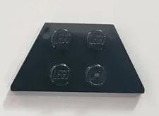LEGO Black Wedge, Plate 2 x 4 51739