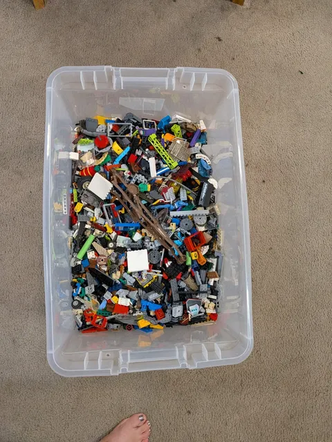 LEGO By The Pound 1 LB Of  Pieces Bricks-Blocks RANDOM SELECTION Size and colors