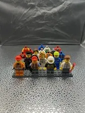 LEGO City Minifigure Lot Torsos Legs Complete Figures Bulk Parts Bundle