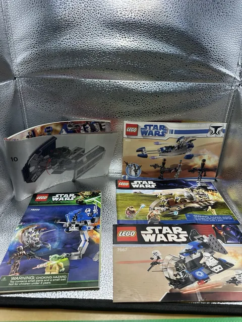 Lot of 5 LEGO Star Wars Instruction Manuals 8015 7929 7667 75002 8017 Books