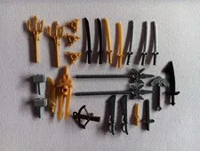 Lego Ninjago Weapons Lot (25 Pieces)