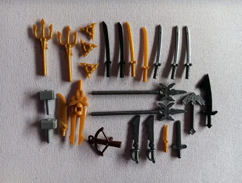 Lego Ninjago Weapons Lot (25 Pieces)