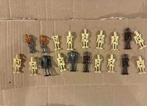 LEGO Star Wars Minifigure Lot Battle Droid, Super Battle Droid, Commando Droid
