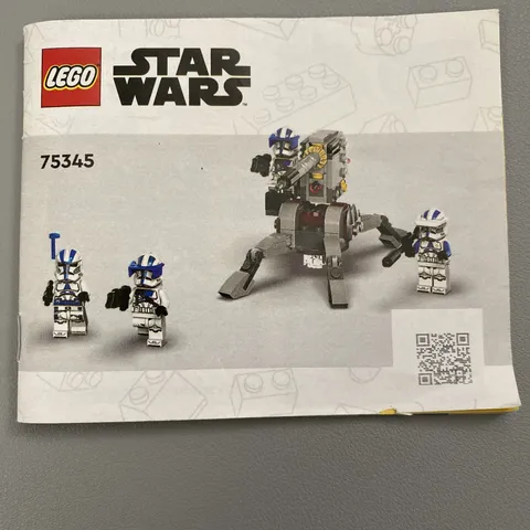 LEGO Star Wars Instruction Manual ONLY #75345-501st Clone Troppers