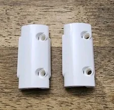 LEGO White Technic Panel Curved 7 x 3, 2 Pin Holes On Surface QTY 2. Part 24119
