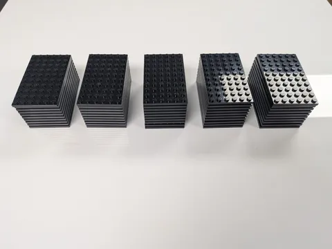 Lego Lot  x50 New Black Plate 6 x 10 # 3033