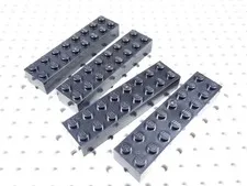 LEGO Lot of 4 Black 2x8 Bricks BH