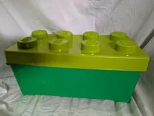 LEGO Storage Brick 8 Stud Oversized Stackable Toy Box Container Bright Green