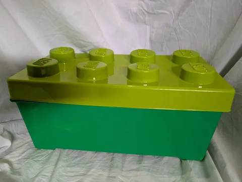 LEGO Storage Brick 8 Stud Oversized Stackable Toy Box Container Bright Green