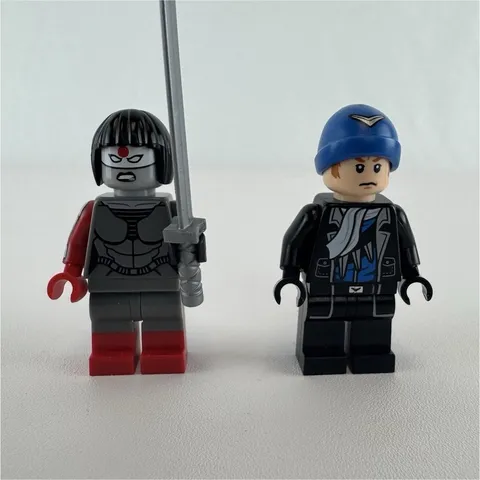 Katana & Captain Boomerang Minifig lot 76055 LEGO DC Super Heroes 