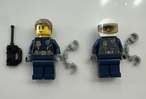 LEGO CITY CTY1001 Police Pilot & Police Chief Minifigure From Set 951901 USED