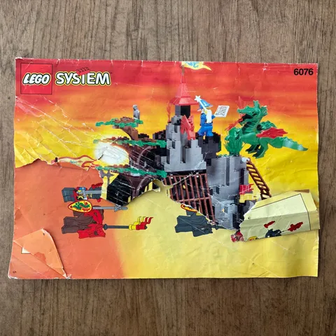 LEGO System Vintage 6076 MANUAL ONLY TORN