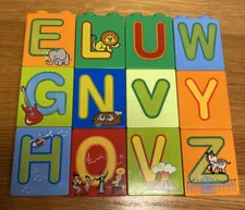 Lego DUPLO Printed Bricks Lot- 12 Letters NICE 2x2x2