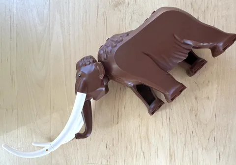 LEGO Woolly Mammoth Brown w/ White Tusks Set 60195 Rare Prehistoric  Figure 🦣