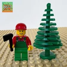 LEGO MOC: Christmas Tree Farmer + Large Tree, AXE, 2026 MY OWN CREATION