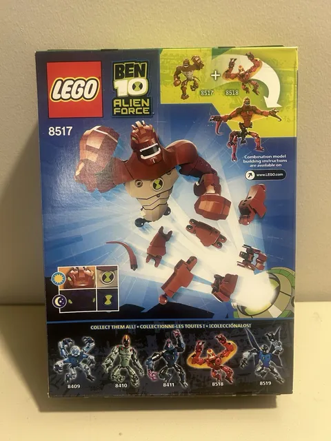 NEW Lego Ben 10 Alien Force HUMUNGOUSAUR - Set 8517 -Ben Ten Reddish Brown Alien