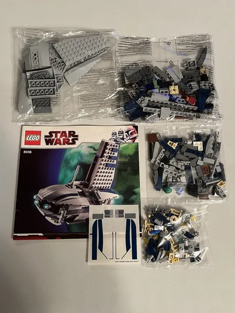 LEGO Star Wars 8036 Separatist Shuttle New Sealed Bags No Box