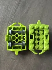 LEGO 26021 Lime Vehicle, Base 4 x 5 Roller Coaster Car 2 Pieces