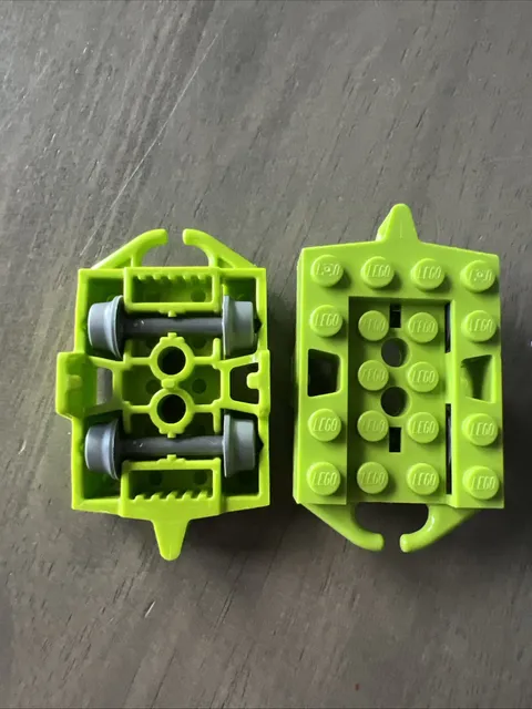 LEGO 26021 Lime Vehicle, Base 4 x 5 Roller Coaster Car 2 Pieces
