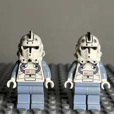 Lego Star Wars x2 Clone Trooper V-Wing Pilot Minifigure SW0118 6205 7259 Lot 3i