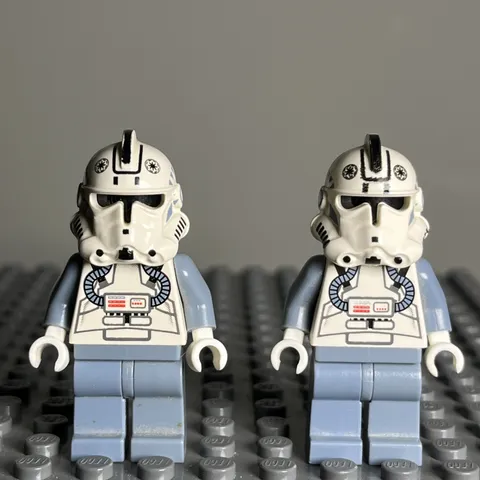 Lego Star Wars x2 Clone Trooper V-Wing Pilot Minifigure SW0118 6205 7259 Lot 3i