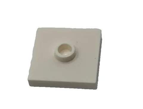 Lego 87580 White Plate Modified 2 x 2 With Groove 1 Stud In Center Jumper