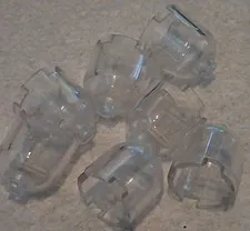 H Lego Lot 7 Trans-Clear Brick Round 2 x 2 x 1 2/3 Dome 30151 7775